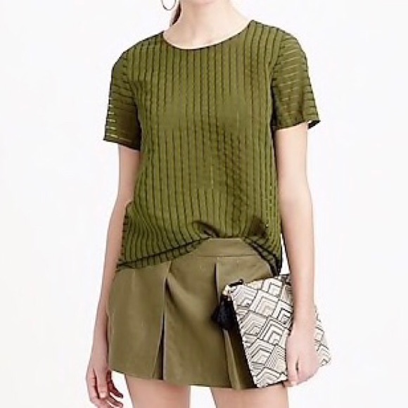 J. Crew Shadow Stripe Top - Picture 6 of 6